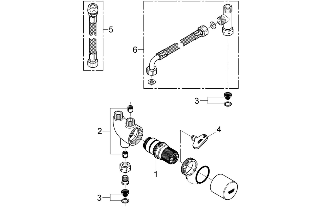 Термостат GROHE Grohtherm Micro, хром (34487000)
