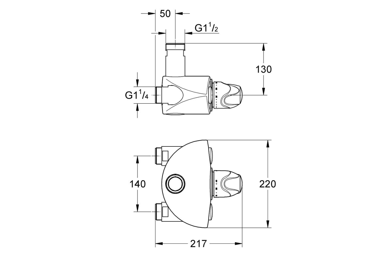 Термостат для душа GROHE Grohtherm XL, хром (35085000)
