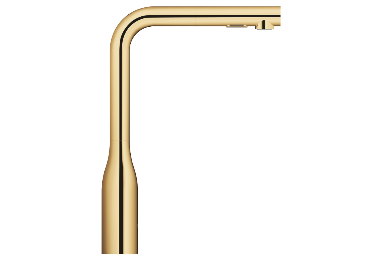 Смеситель для кухни GROHE Essence с вытяжным изливом 2jet, холодный рассвет глянец (30504GL0)