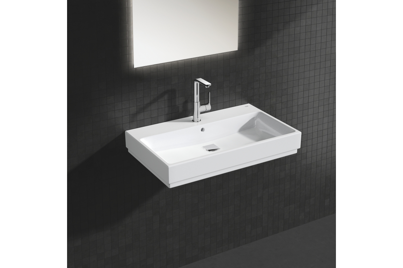 Раковина подвесная GROHE Cube Ceramic 80 см, альпин-белый (3946900H)