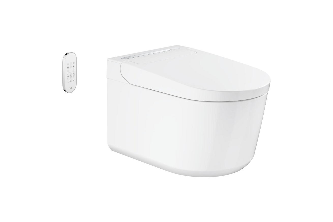 Набор унитаз-биде GROHE Sensia Pro с панелью смыва, системой инсталляции и комплектом для автоматического смыва (120170)