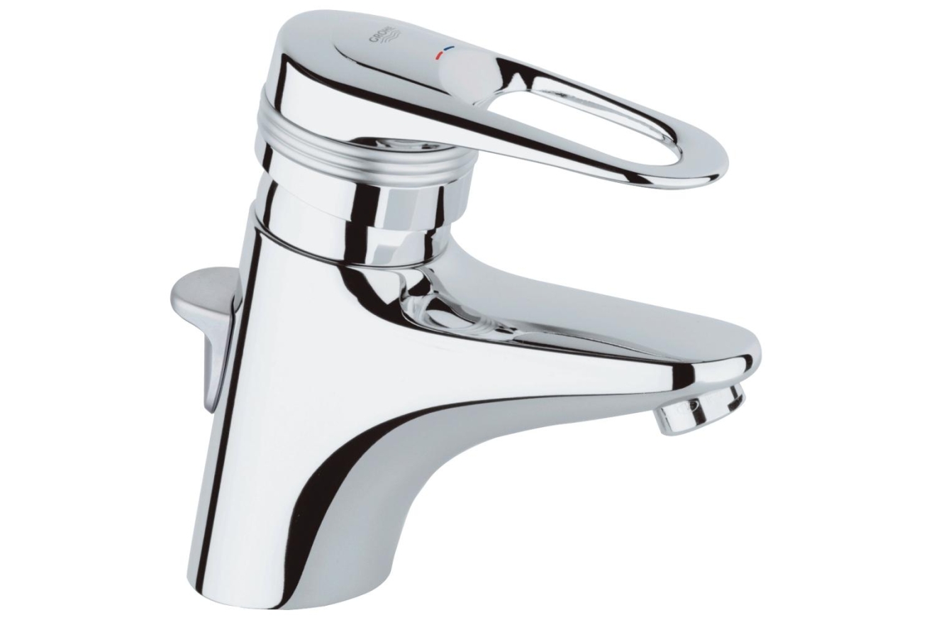 Смеситель для раковины GROHE Europlus с донным клапаном, хром (33153000)