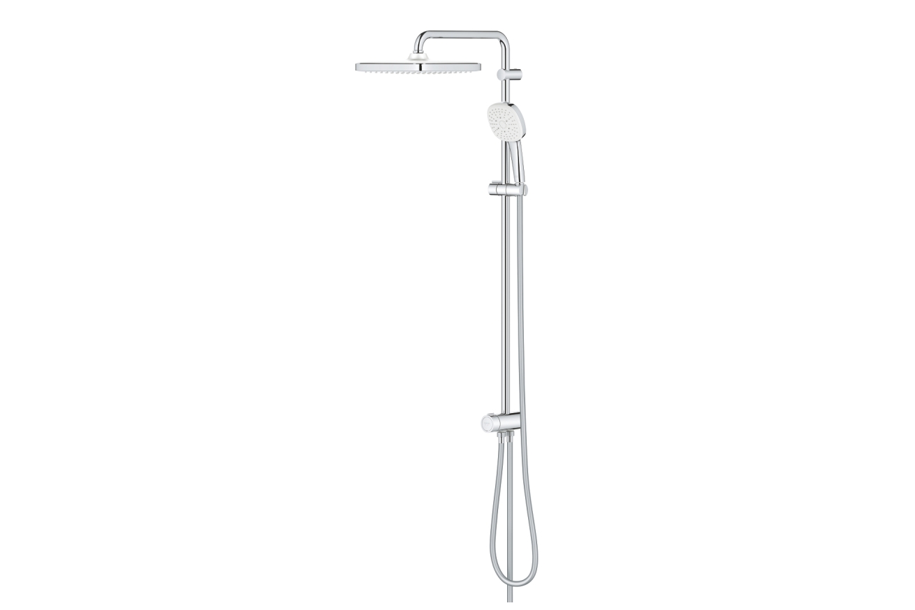 Душевая система GROHE Tempesta System 250 Cube с переключателем потоков, хром (26694001)