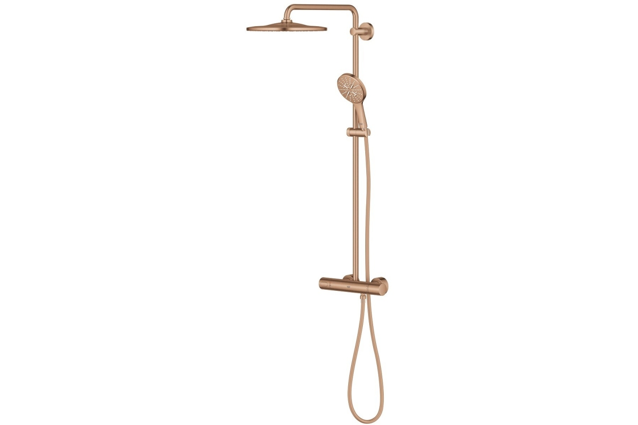 Душевая система GROHE Rainshower SmartActive 310 с термостатом для душа, теплый закат матовый (26836DL0)