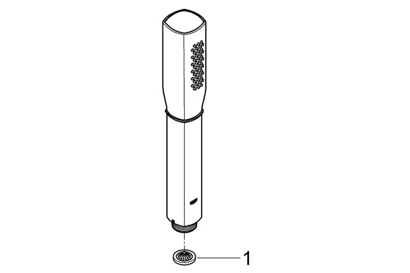 Ручной душ GROHE Grandera Stick, 1 режим, хром (26037IG0)