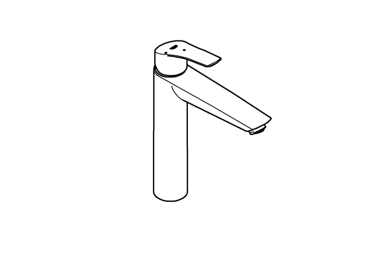 Смеситель для раковины GROHE Eurosmart, XL-size, хром (24164003)