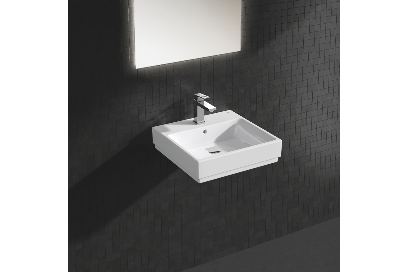 Раковина GROHE Cube Ceramic, подвесная 50 см, альпин-белый (3947400H)
