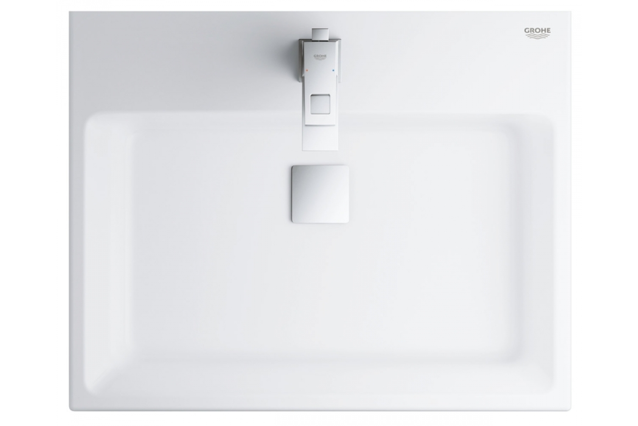 Раковина GROHE Cube Ceramic, подвесная 50 см, альпин-белый (3947400H)