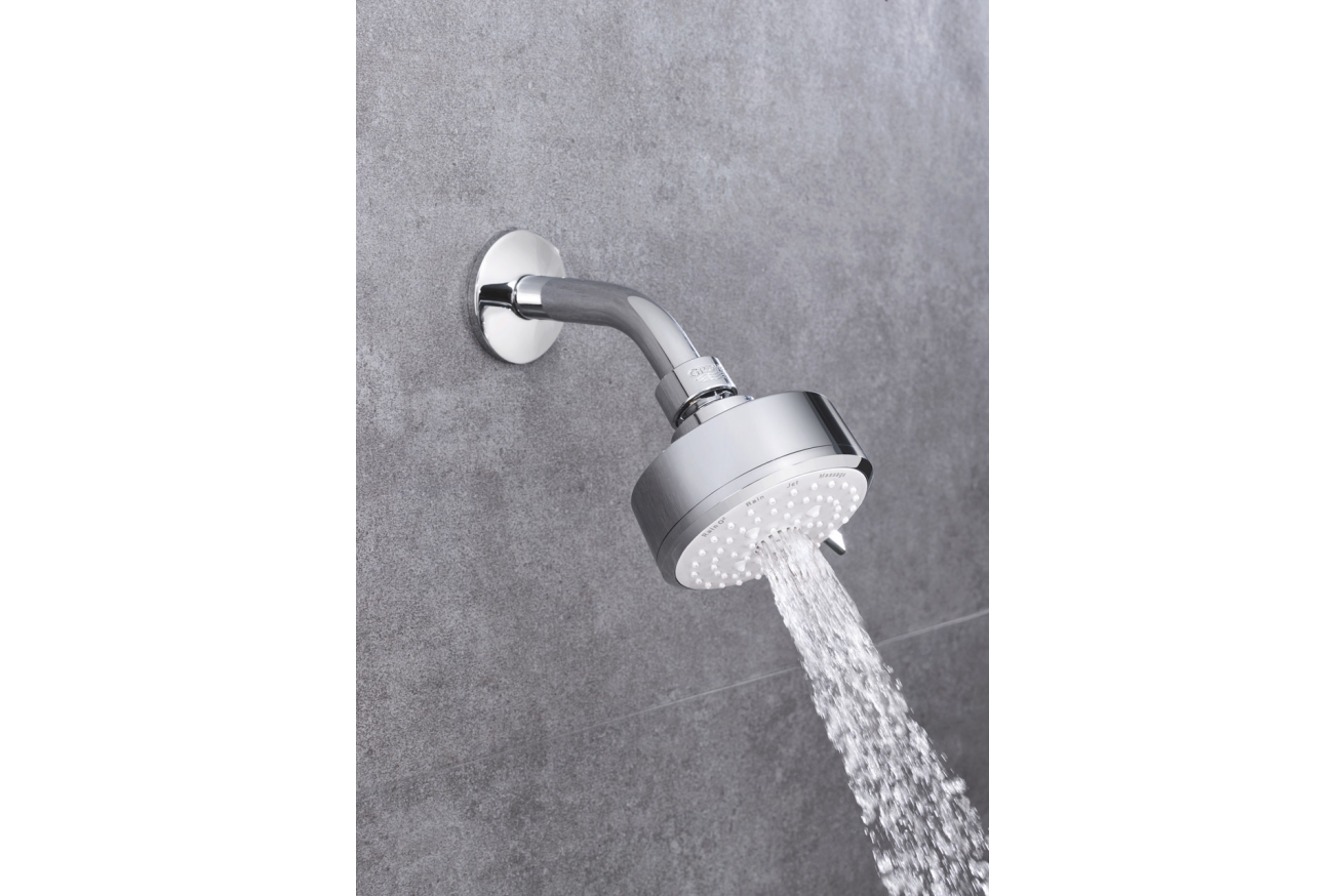 Верхний душ GROHE New Tempesta Cosmopolitan 100, 9,5 л/мин, 4 режима, хром (27869001)