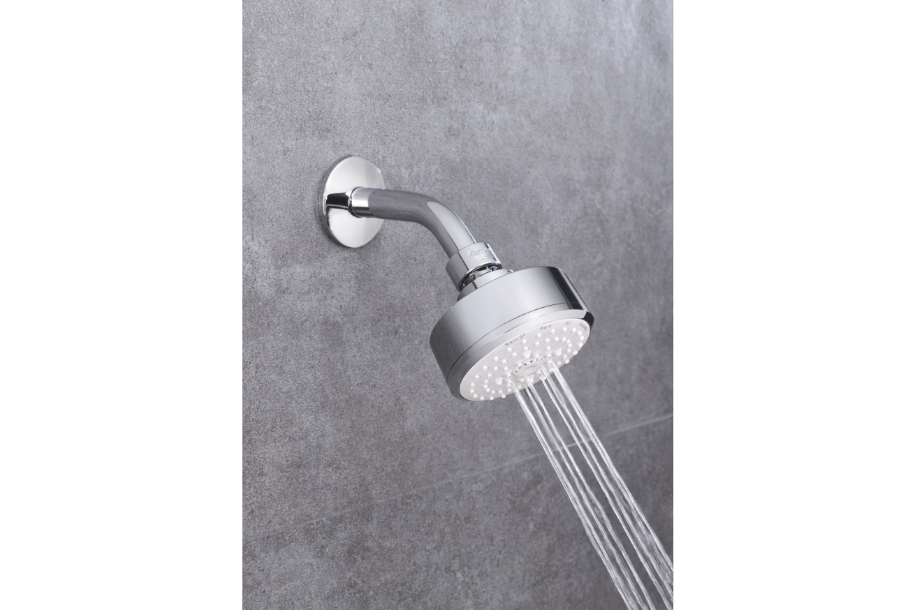 Верхний душ GROHE New Tempesta Cosmopolitan 100, 9,5 л/мин, 4 режима, хром (27869001)