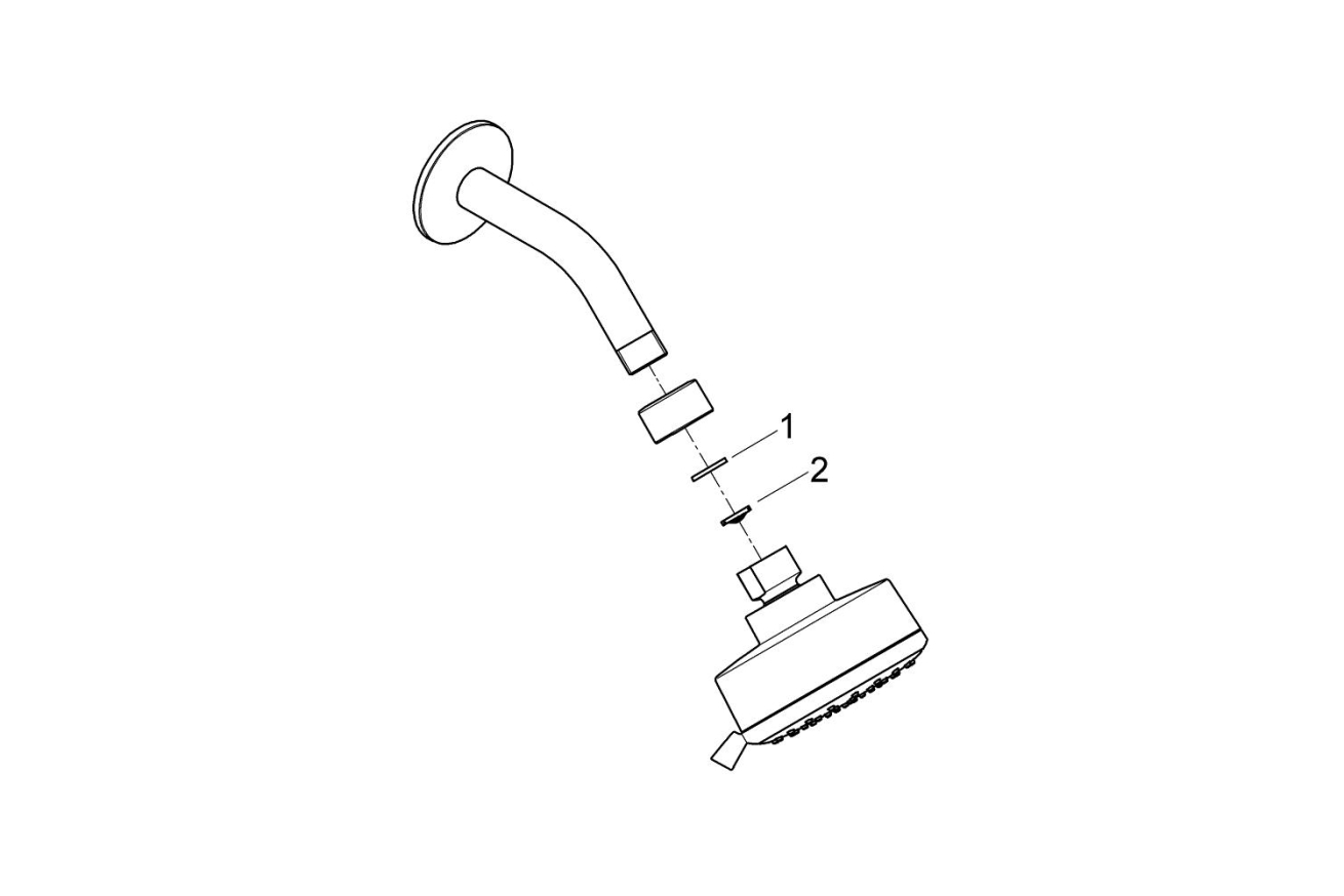 Верхний душ GROHE New Tempesta Cosmopolitan 100, 9,5 л/мин, 4 режима, хром (27869001)