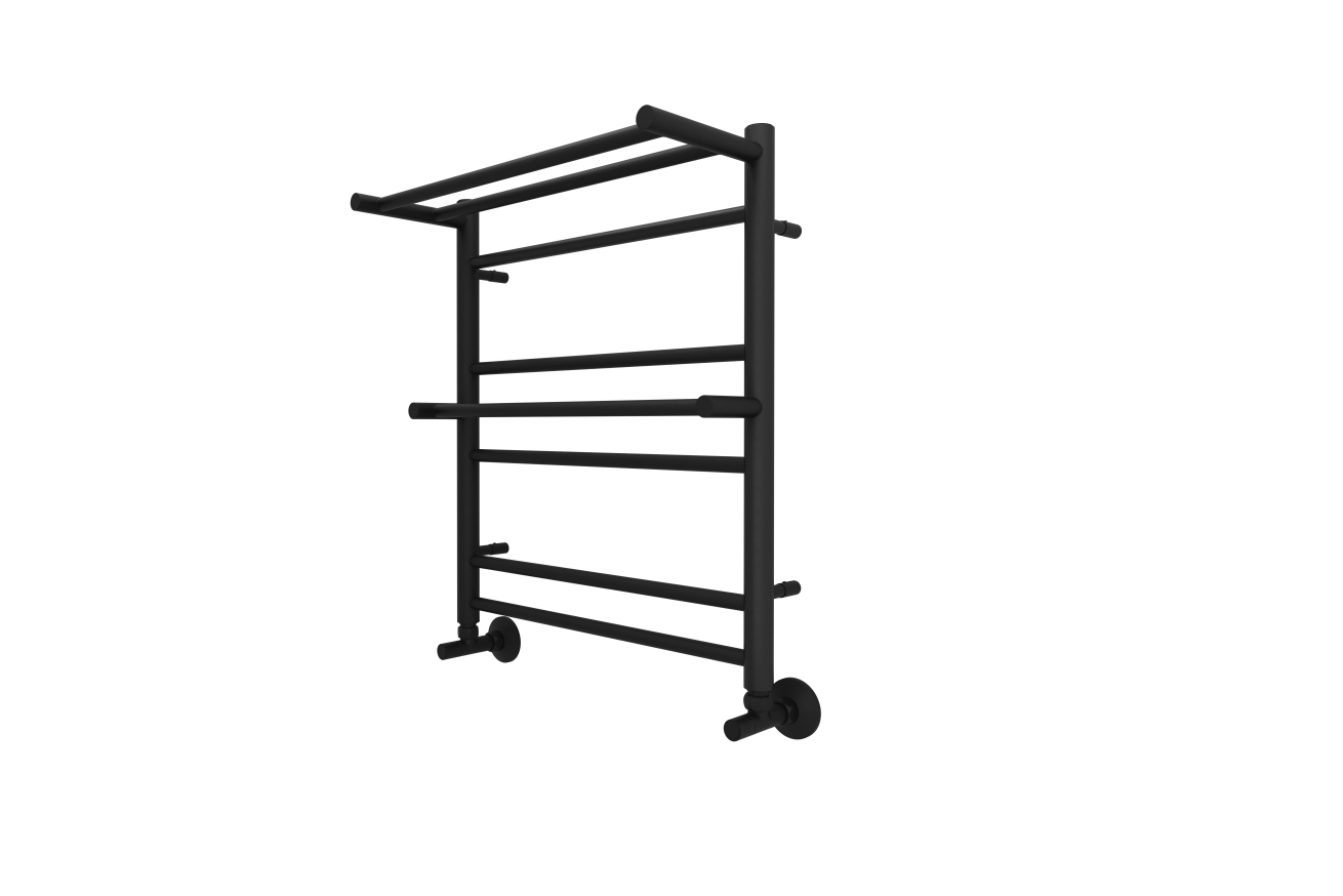 Полотенцесушитель водяной Aquatek Альфа П7 500x600, черный муар AQ RRP0760BL