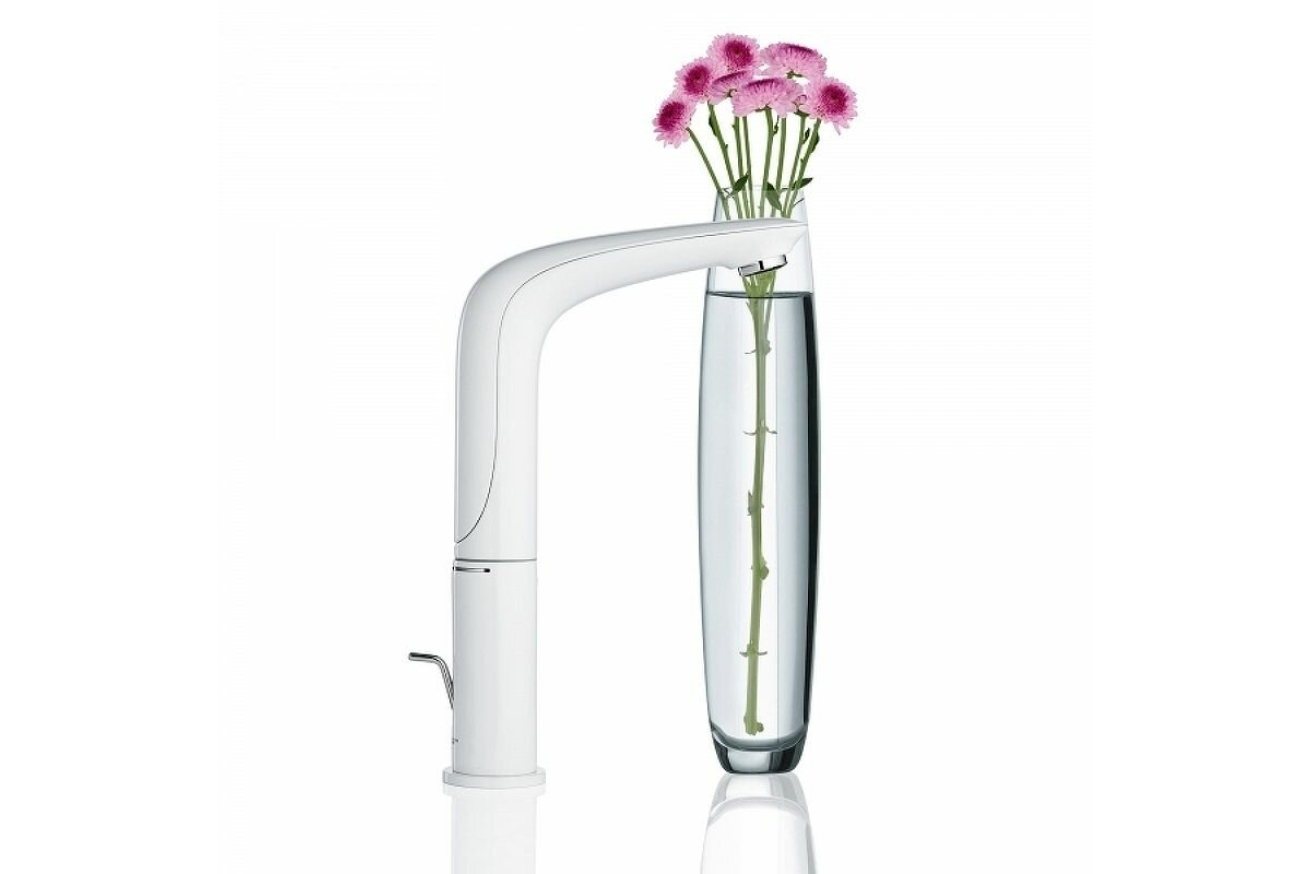 Смеситель для раковины GROHE Eurostyle с донным клапаном, белая луна (23718LS3)