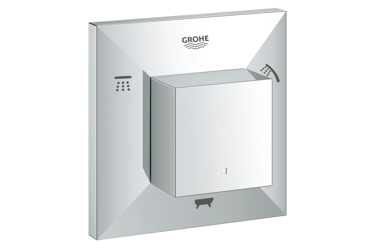Внешняя часть переключателя потоков GROHE Allure Brilliant на 3 положения, хром (19798000)