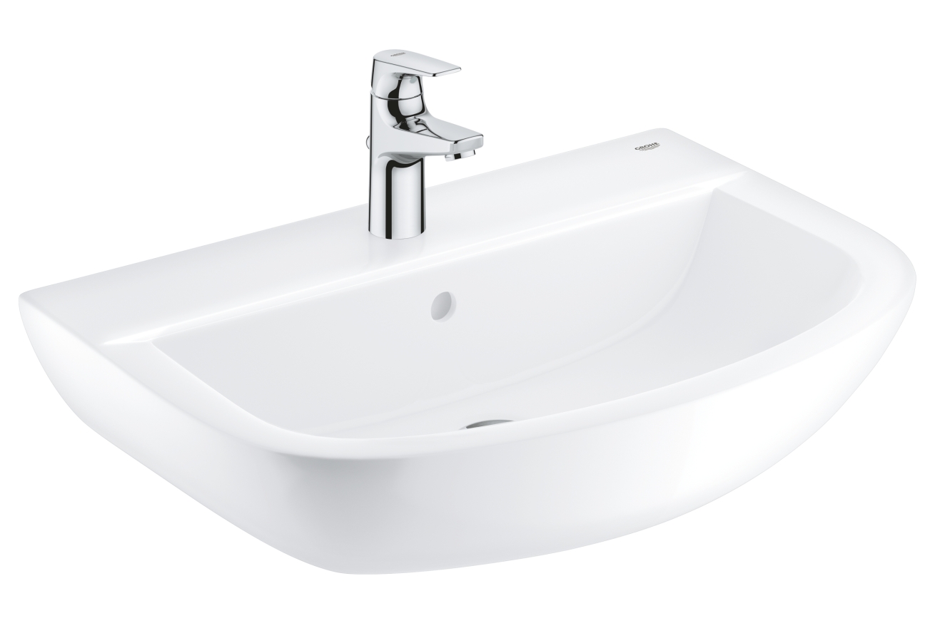 Набор для ванной: раковина, смеситель StartFlow и сифон, GROHE Bau Ceramic (39472000)