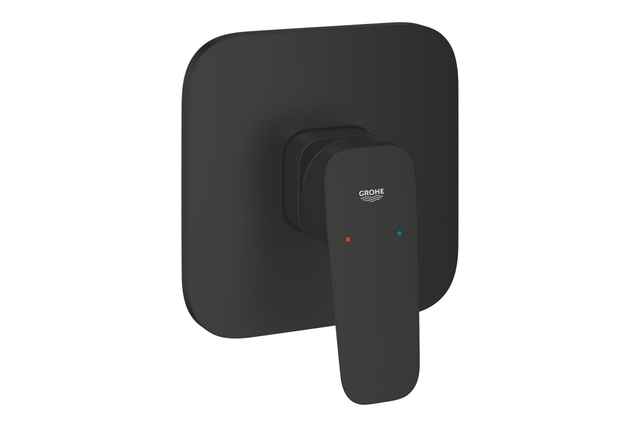 Внешняя часть смесителя для ванны GROHE Cubeo, матовый черный (1017772430)