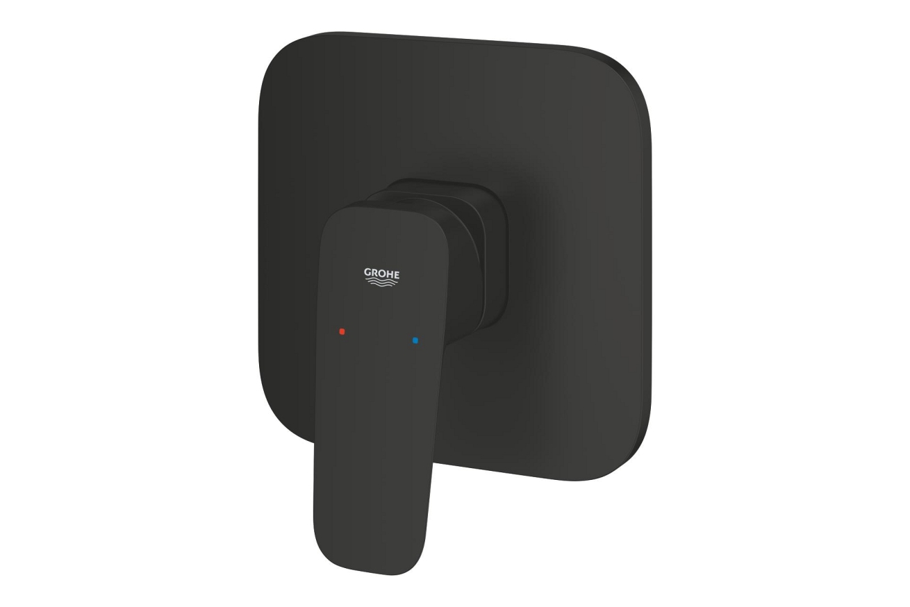 Внешняя часть смесителя для ванны GROHE Cubeo, матовый черный (1017772430)