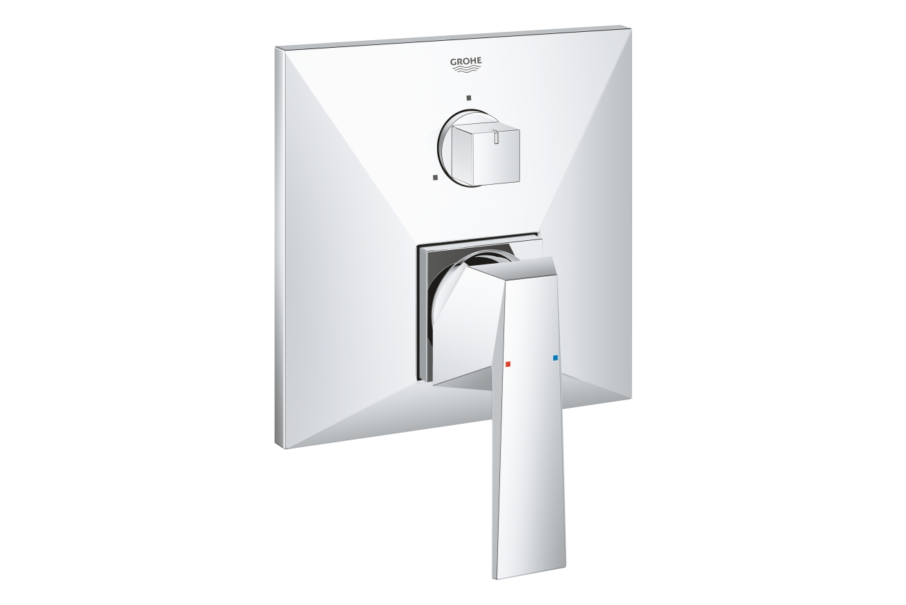 Внешняя часть смесителя для ванны GROHE Allure Brilliant с переключателем на 3 положения, хром (24099000)