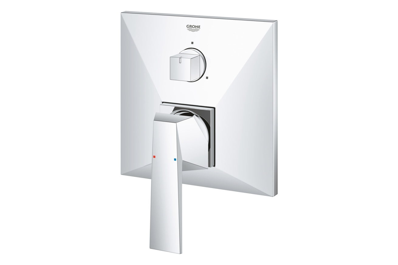 Внешняя часть смесителя для ванны GROHE Allure Brilliant с переключателем на 3 положения, хром (24099000)
