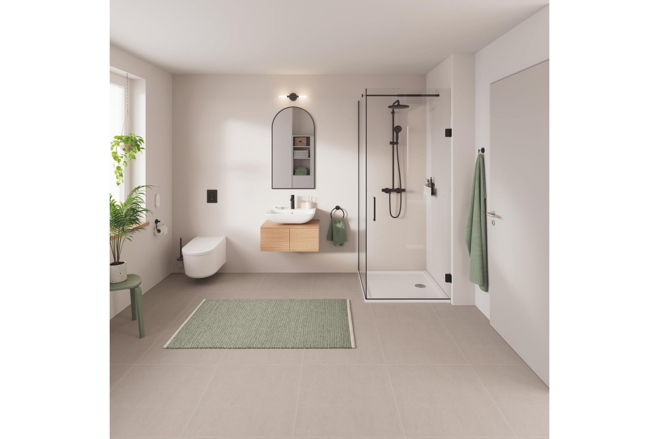 Смеситель для раковины GROHE Start с донным клапаном, M-Size, матовый черный (235752432)