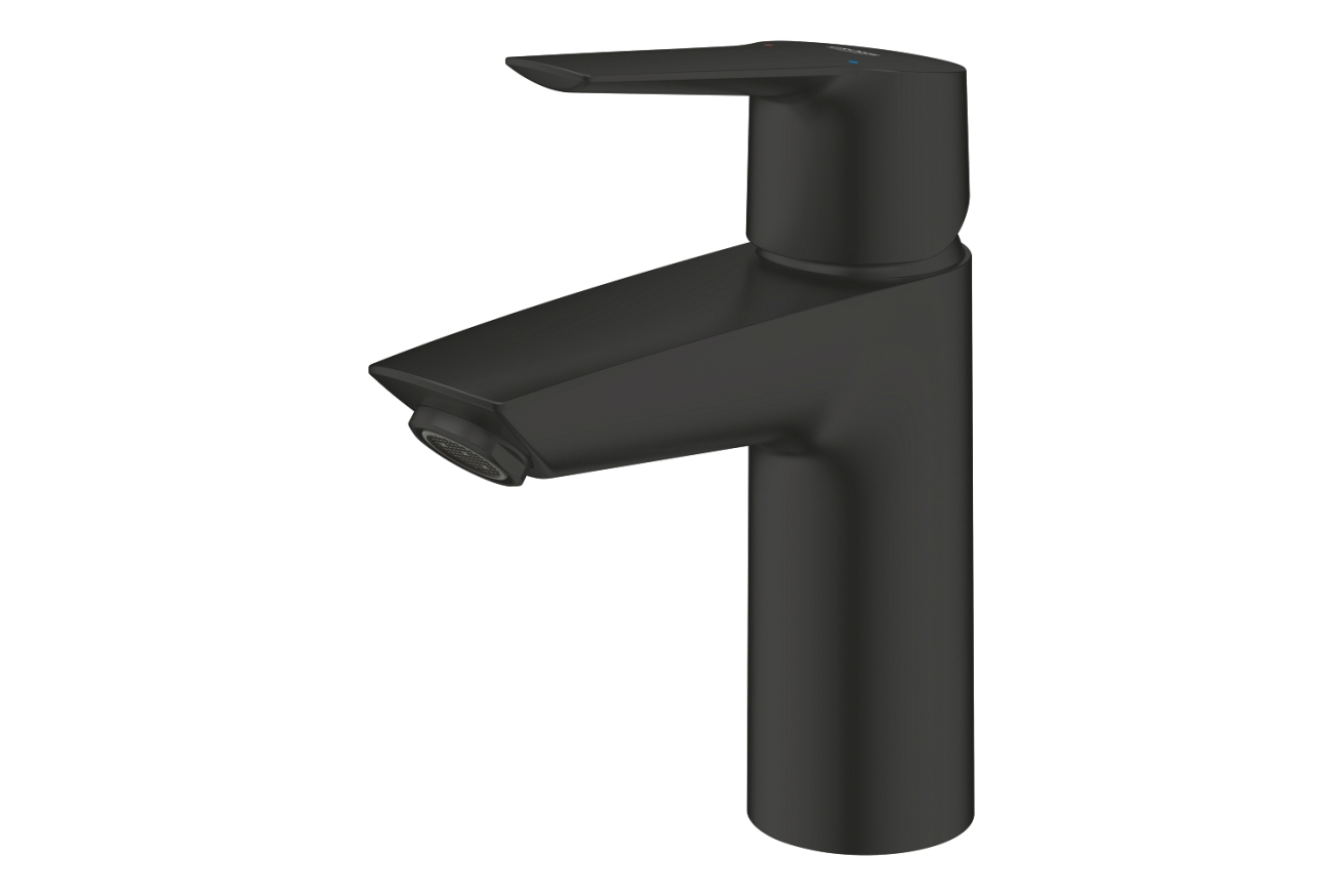 Смеситель для раковины GROHE Start с донным клапаном, S-Size, матовый черный (235502432)