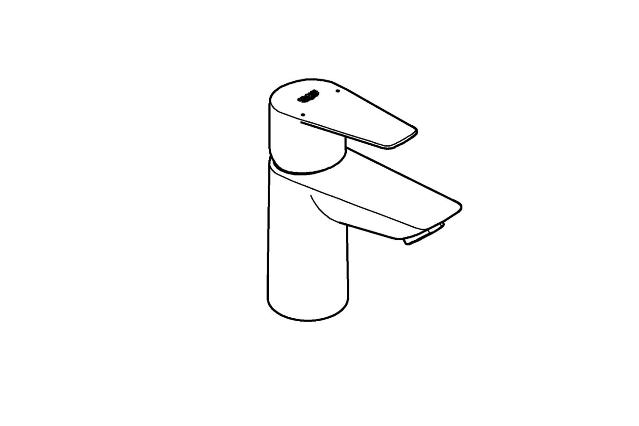 Смеситель для раковины GROHE BauEdge, S-size, хром (23330001)
