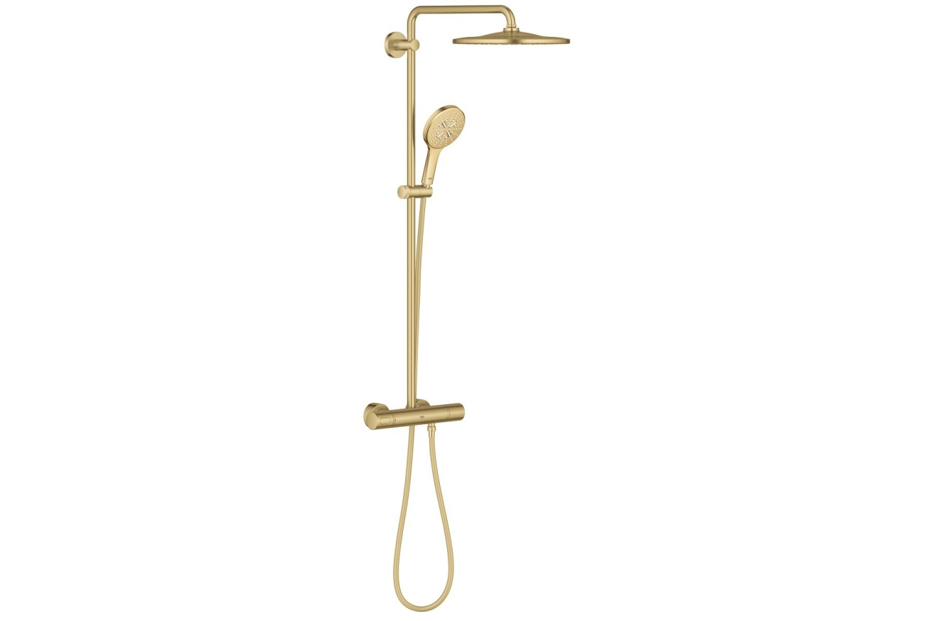 Душевая система GROHE Rainshower SmartActive 310 с термостатом для душа, холодный рассвет матовый (26836GN0)