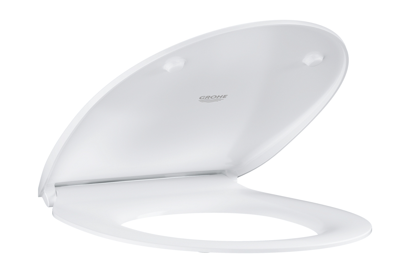 Сиденье для унитаза GROHE Bau Ceramic, с микролифтом, альпин-белый (39923000)