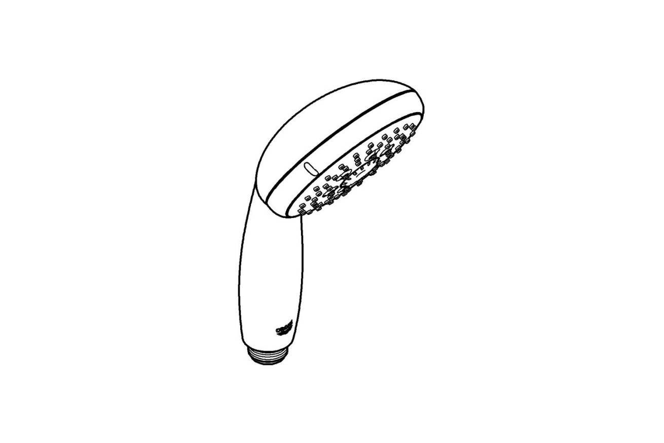 Ручной душ GROHE Tempesta 100, 4 режима, хром/серый (28578002)