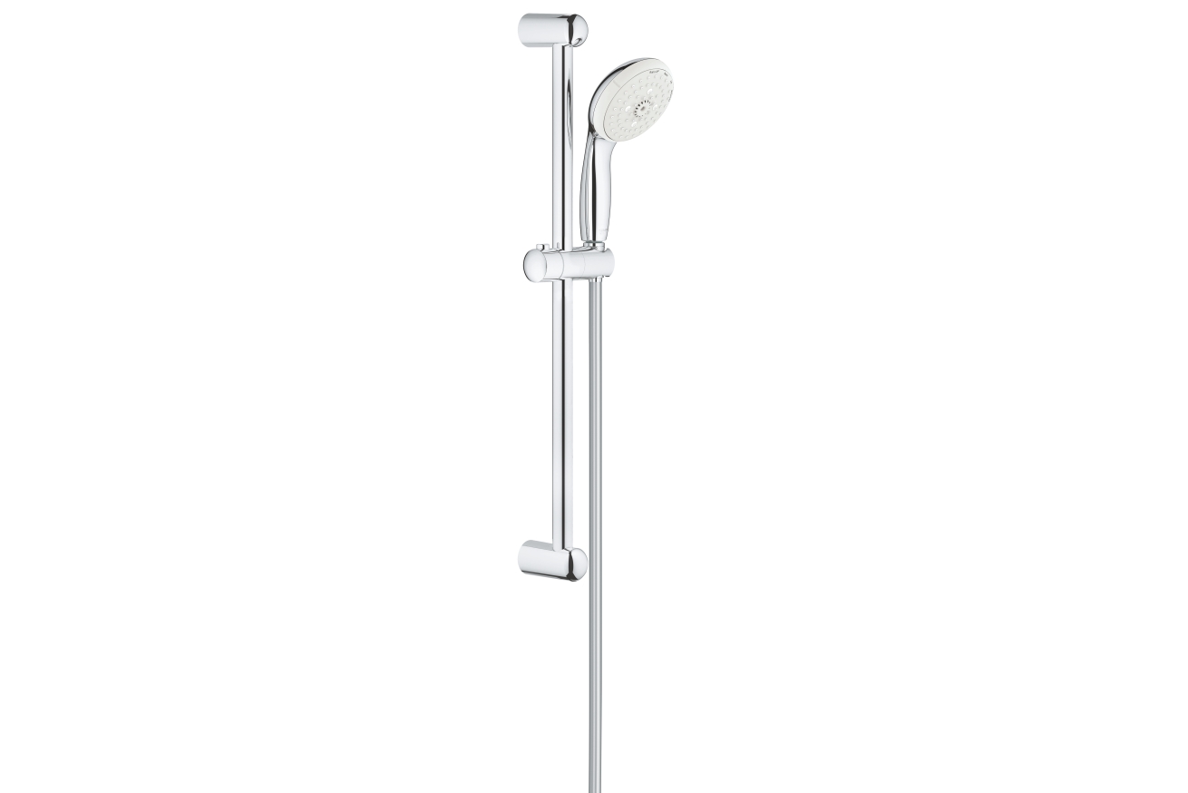 Душевой гарнитур GROHE Tempesta 100, 4 режима струи, душевая штанга 600 мм, 9,5 л/мин, хром (27645001)