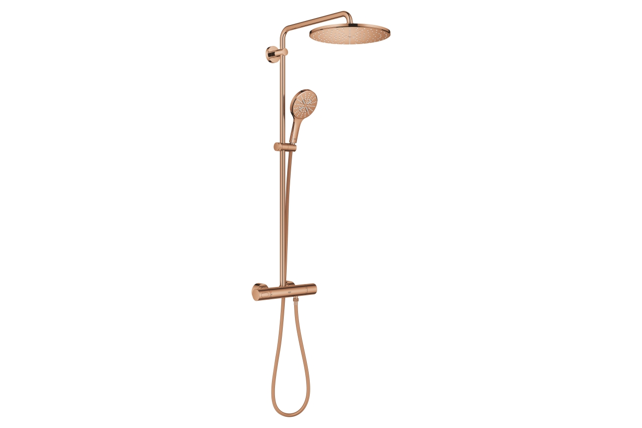Душевая система GROHE Rainshower SmartActive 310 с термостатом для душа, теплый закат глянец (26836DA0)