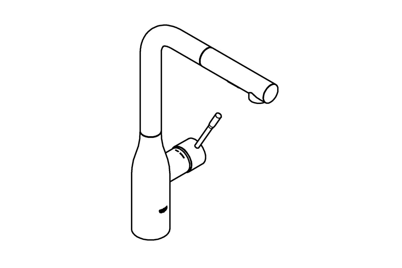 Смеситель для кухни GROHE Essence с вытяжным душем, хром (30270000)