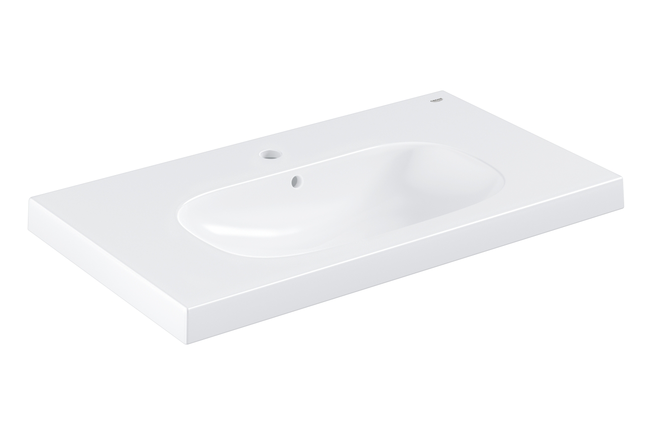 Раковина GROHE Euro Ceramic, накладная на столешницу 80 см,альпин-белый (3958400H)