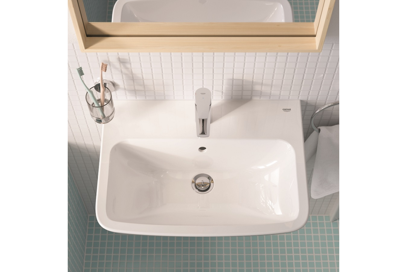 Раковина подвесная GROHE Bau Edge 60 см, альпин-белый (39808000)