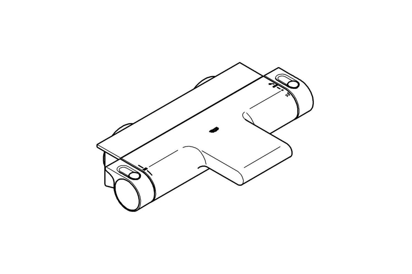 Термостат для ванны GROHE Grohtherm 2000, хром (34464001)