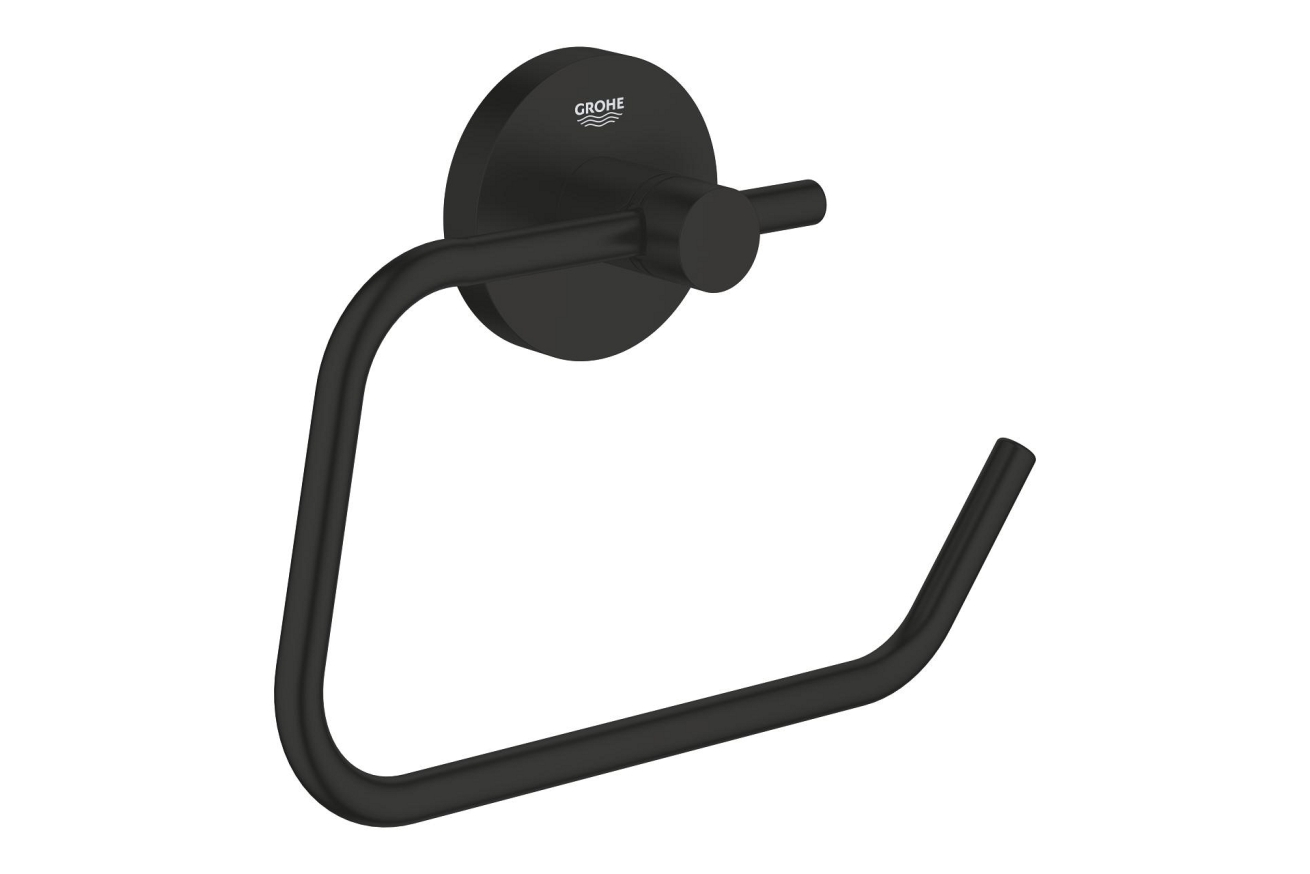Держатель для туалетной бумаги GROHE Essentials, черный матовый (1024722430)