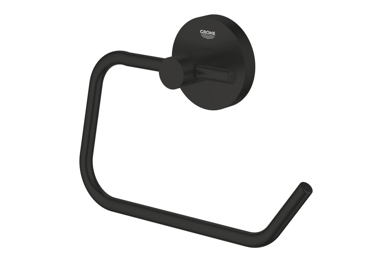 Держатель для туалетной бумаги GROHE Essentials, черный матовый (1024722430)