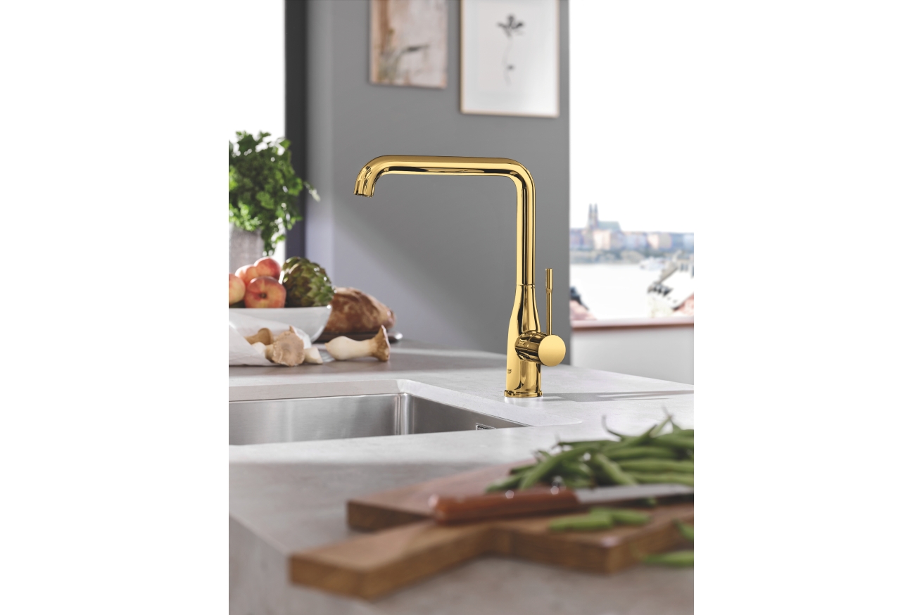 Смеситель для кухни GROHE Essence, холодный рассвет глянец (30505GL0)