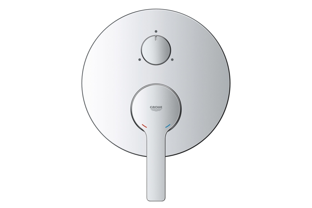Внешняя часть смесителя для ванны GROHE Lineare с переключателем на 3 положения, хром (24095001)