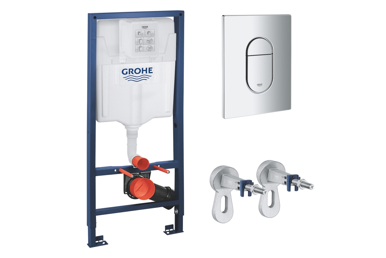 Комплект инсталляции GROHE Rapid SL NW0145/S с унитазом AQUAme AQM2005 и сиденьем с микролифтом (NW0276)