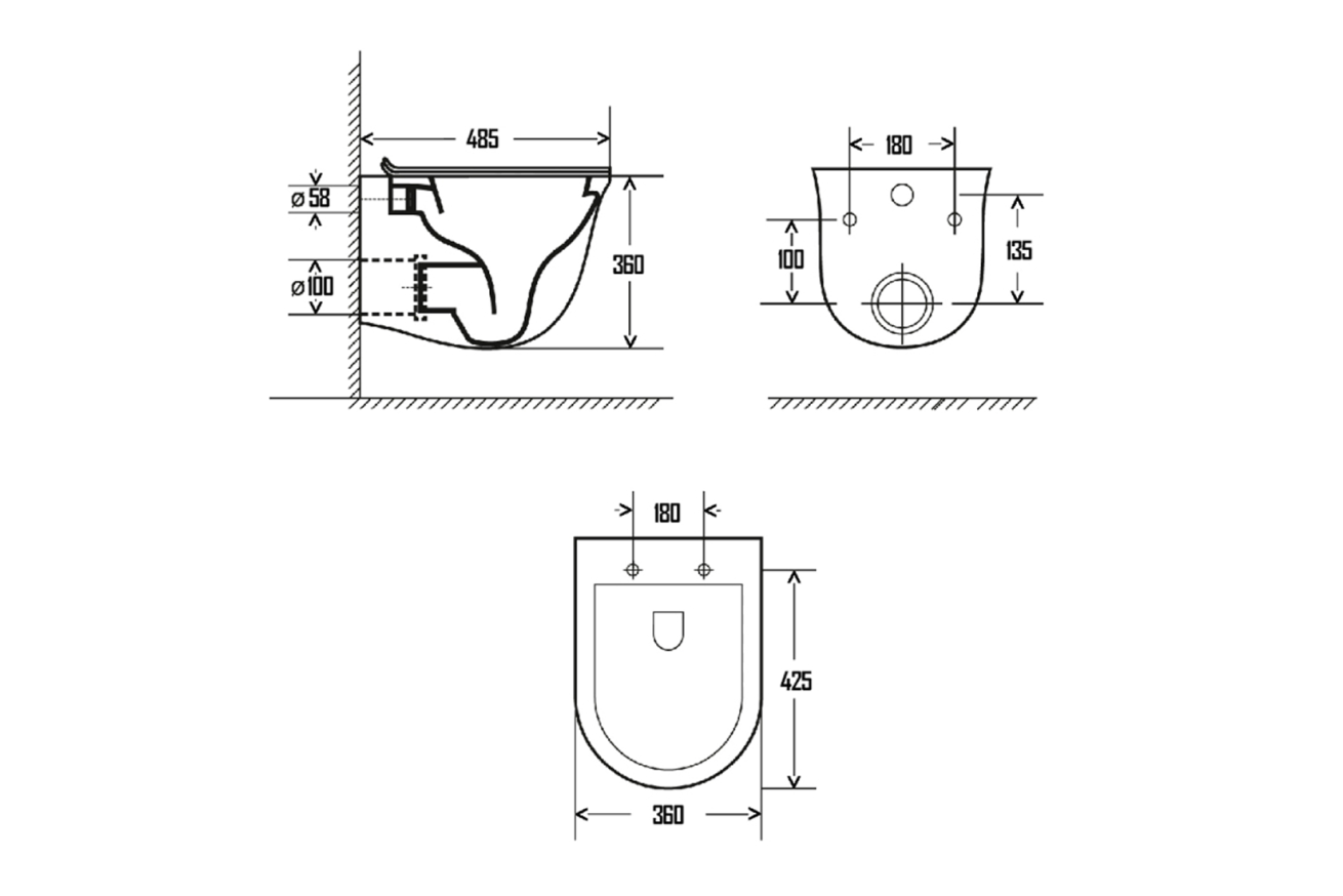 Комплект инсталляции GROHE Rapid SL NW0145/S с унитазом AQUAme AQM2005 и сиденьем с микролифтом (NW0276)