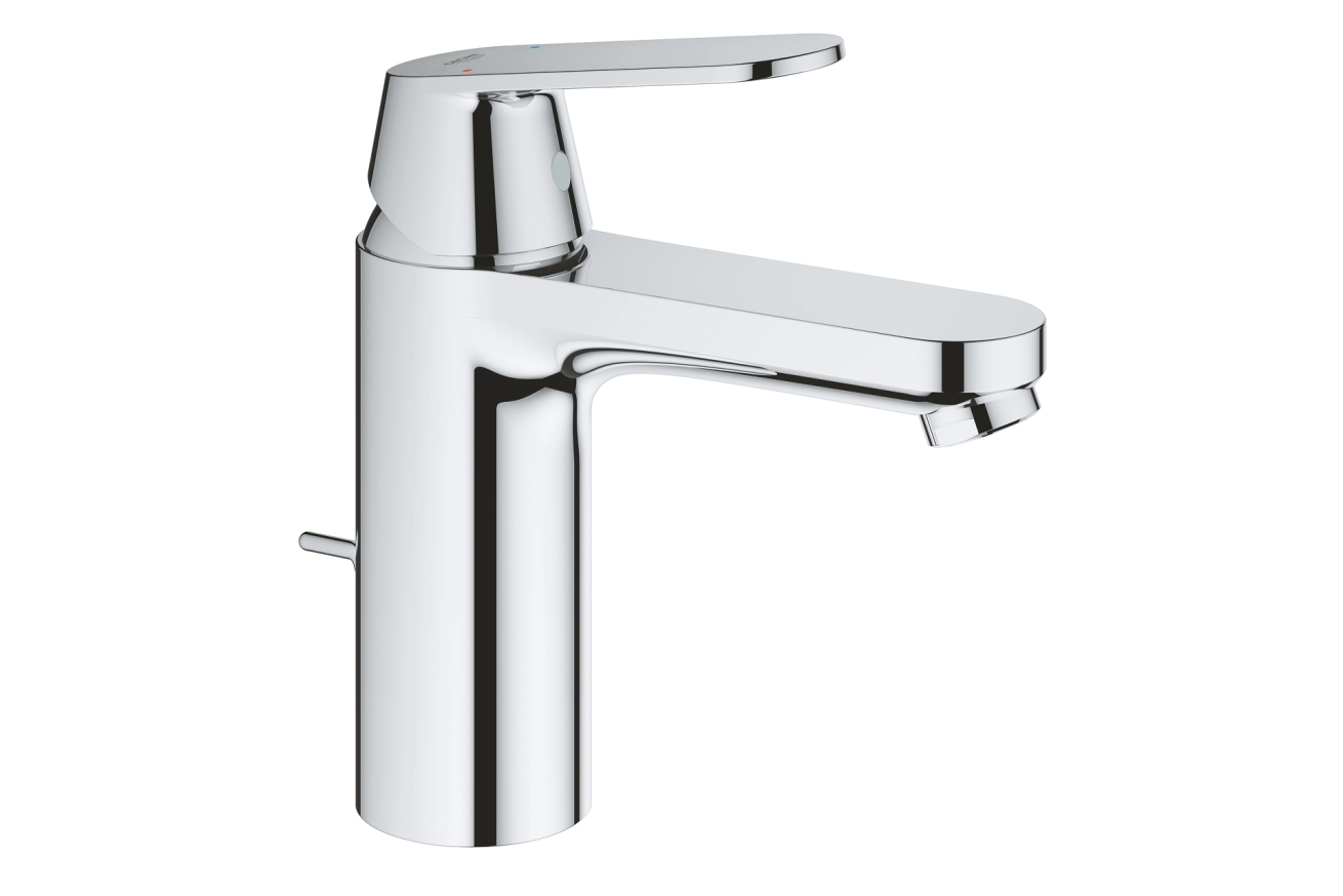 Комплект смесителей GROHE Eurosmart Cosmopolitan для раковины, ванны с душевым гарнитуром и полкой, хром (1000179)
