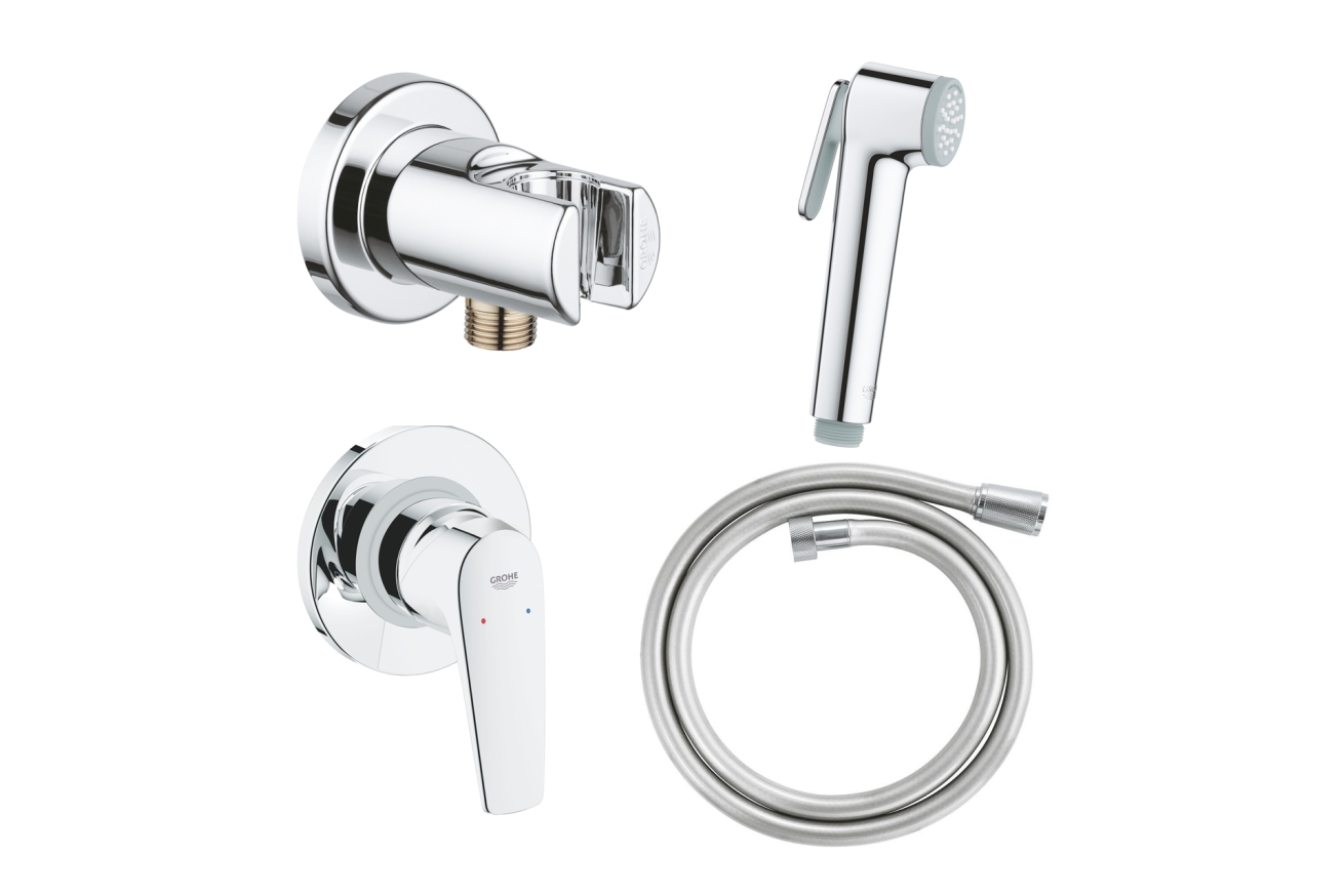 Набор для гигиенического душа скрытого монтажа GROHE BauFlow, хром (NH0001)