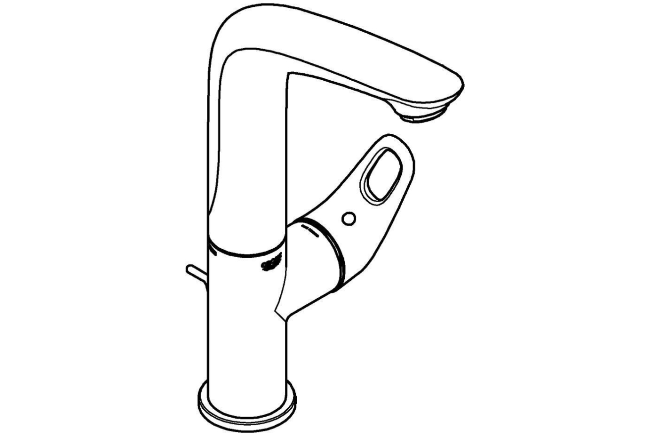 Смеситель для раковины GROHE Eurostyle, L-size, хром (23569003)