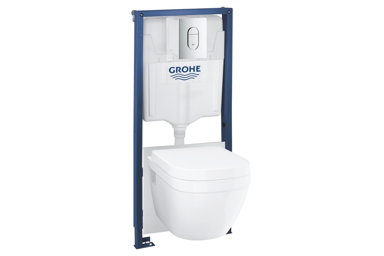 Комплект инсталляции GROHE Rapid SL 5 в 1 с подвесным унитазом и сиденьем (36503000)