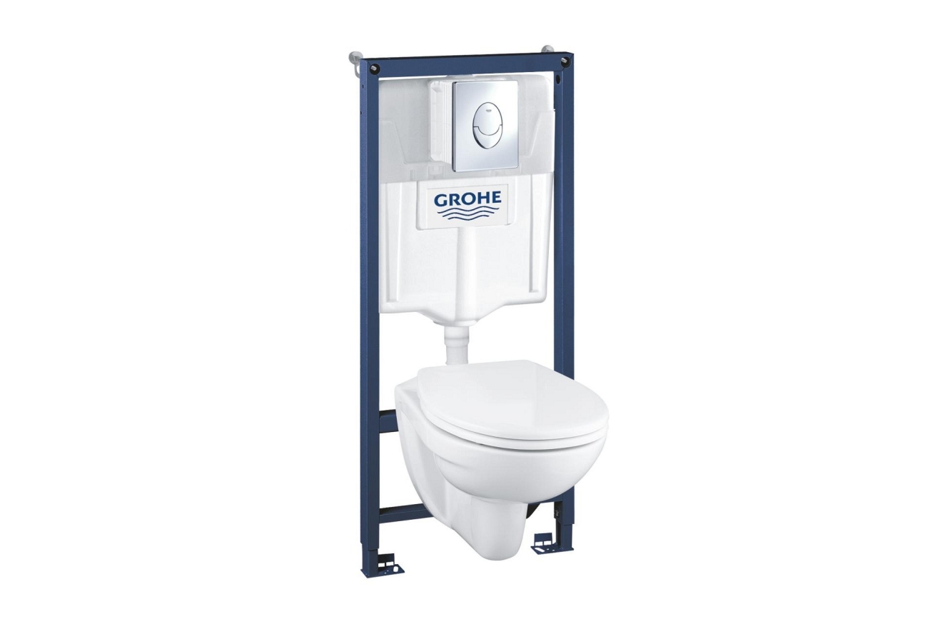Система инсталляции GROHE Rapid SL 4 в 1 с подвесным унитазом и сиденьем (36502000)
