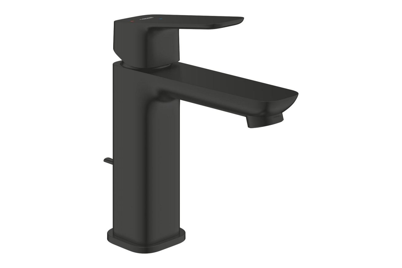 Смеситель для раковины GROHE Cubeo с донным клапаном, M-size, черный матовый (1017562430)