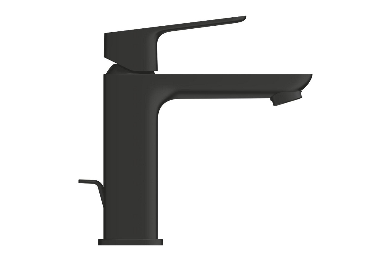 Смеситель для раковины GROHE Cubeo с донным клапаном, M-size, черный матовый (1017562430)