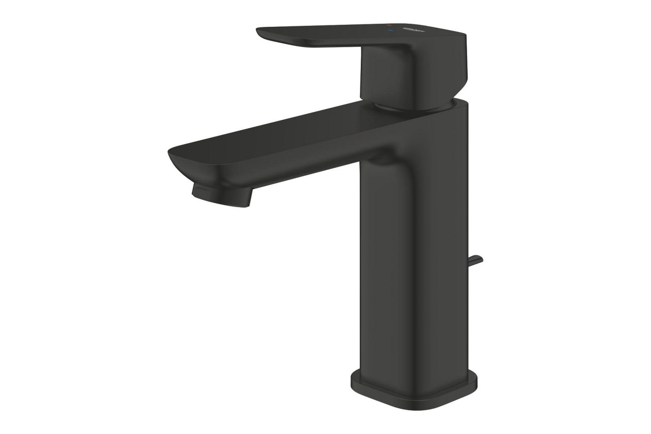 Смеситель для раковины GROHE Cubeo с донным клапаном, M-size, черный матовый (1017562430)