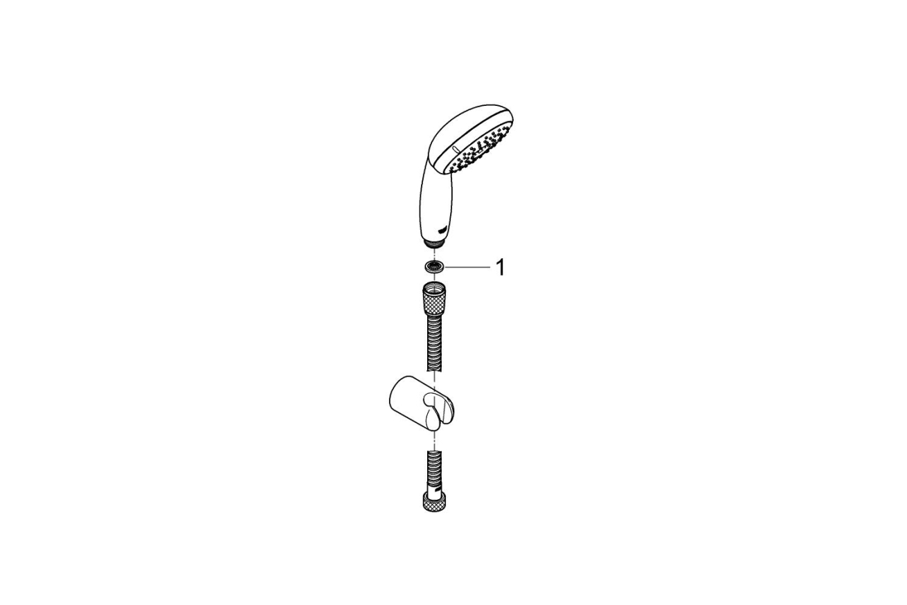 Душевой набор GROHE Tempesta 110, 3 режима, 1750 мм, 9,5 л/мин, хром (27849001)